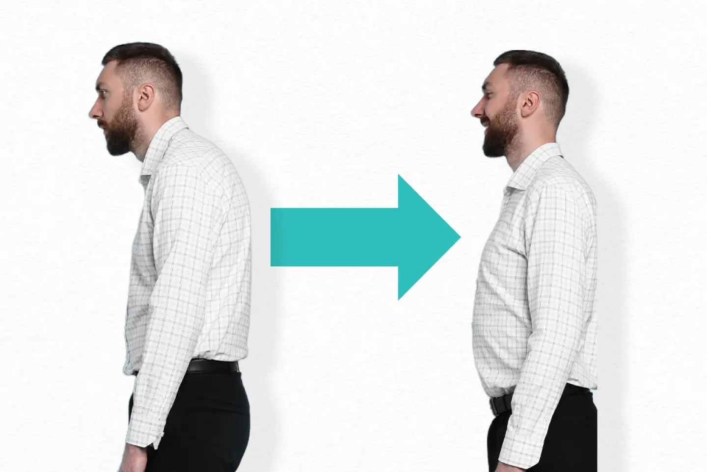 Natural spinal S-curve and neutral posture maintained by an ergonomic office chair