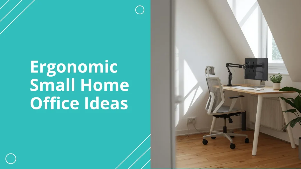 Small Home Office Ideas That Protect Your Back and Save Space