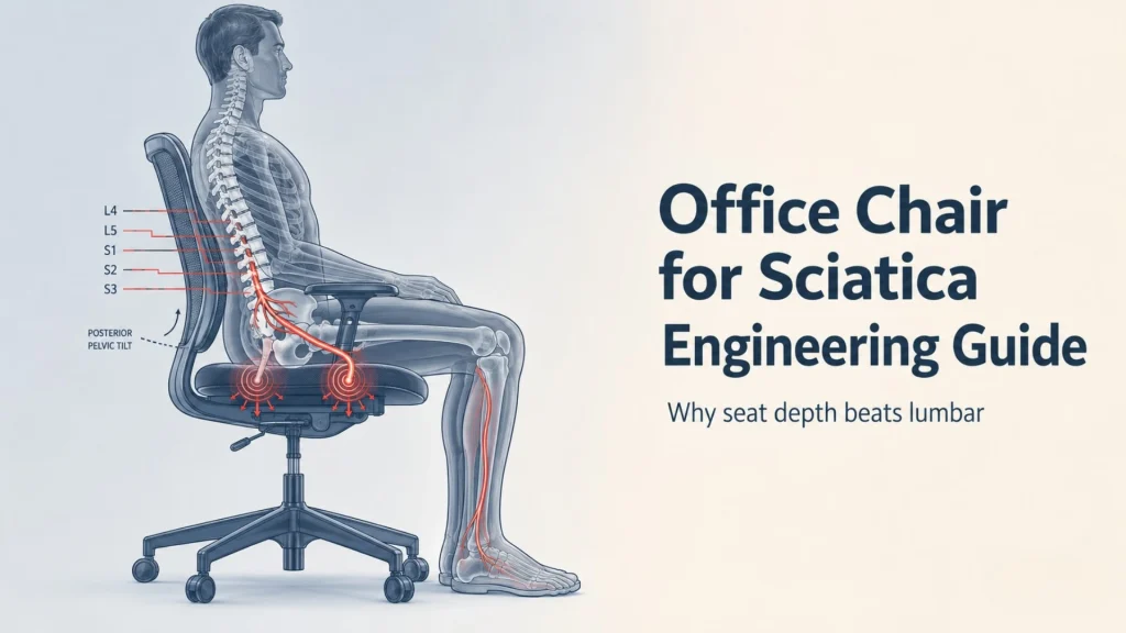 Office Chair for Sciatica: Why Seat Depth Beats Lumbar